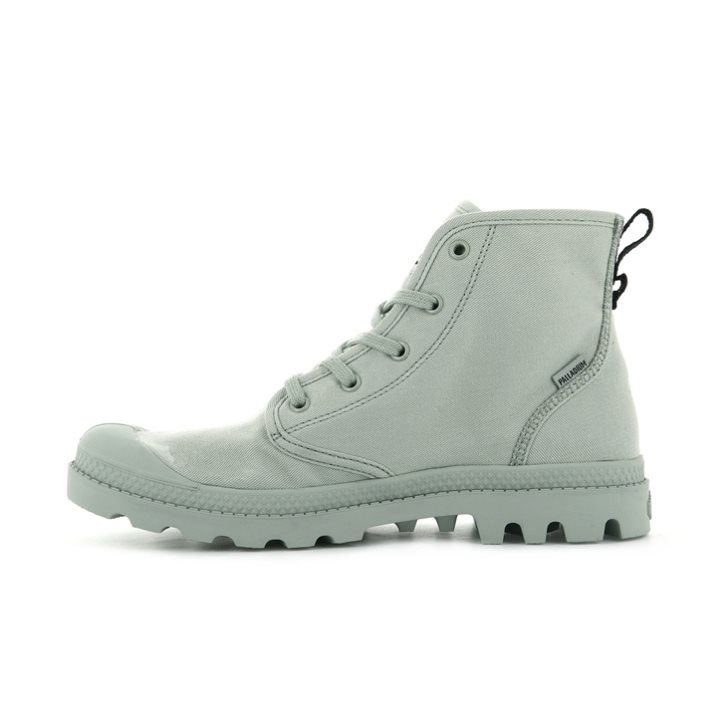 Bottes Palladium Pampa Hi Twill Femme Menthe | FR JYX261S